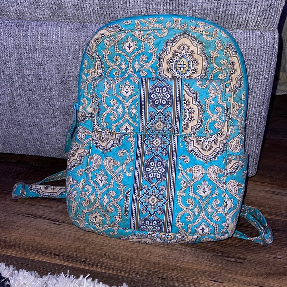 Teal Vera Bradley Back Pack Purse